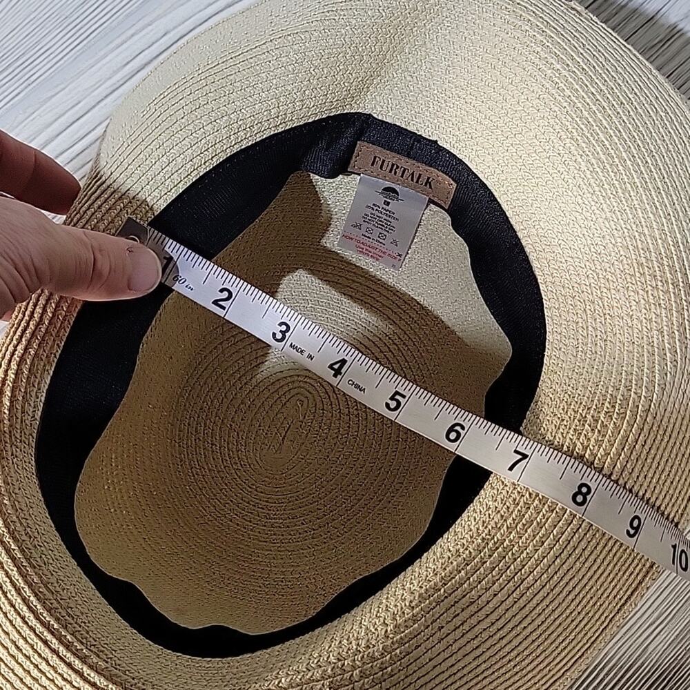 Furtalk Bow Detail Medium Brim Floppy Hat - Picture 7 of 8